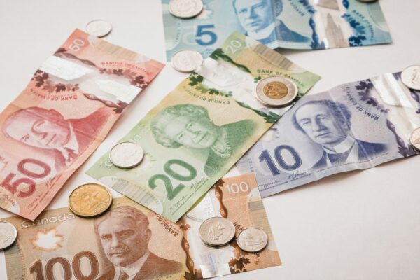 Canadian banknotes and coins